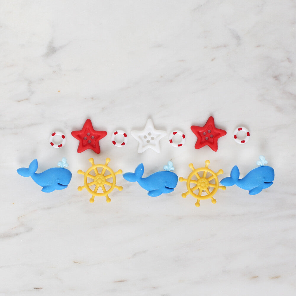 Dress It Up Deniz Temalı Dekoratif Düğme - 9321